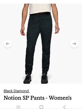 Black Diamond Notion SP Pants Womens Medium Black